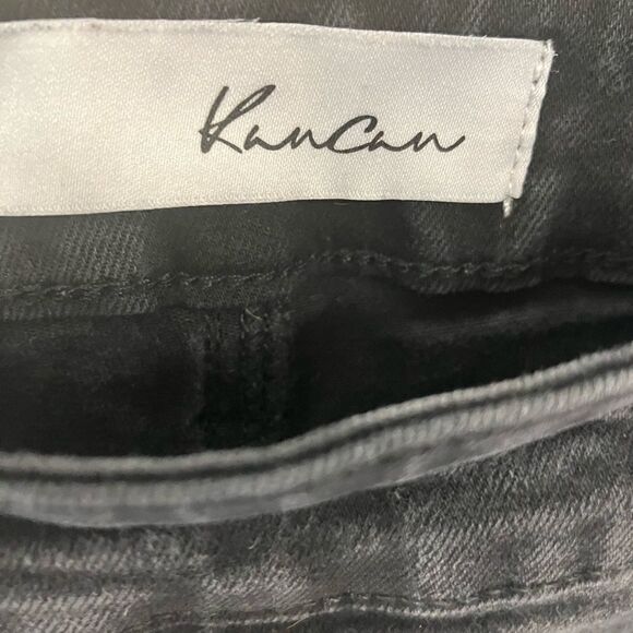 KanCan high-rise black flare jeans Sz 5 - Picture 3 of 9